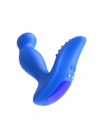Синий вибромассажер простаты 3,5’’ Remote Control P-spot Massager - 12,5 см. - Erokay - в Люберцах купить с доставкой