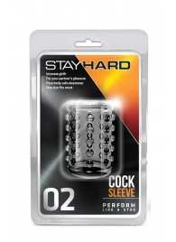 Прозрачная насадка на пенис с шишечками STAY HARD COCK SLEEVE 02 CLEAR - Blush Novelties - в Люберцах купить с доставкой