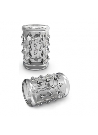 Прозрачная насадка с капельками STAY HARD COCK SLEEVE 05 CLEAR - Blush Novelties - в Люберцах купить с доставкой