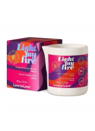 Массажная свеча Light My Fire с ароматом моной - 80 мл. - Love to Love - купить с доставкой в Люберцах