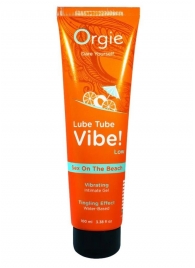 Гель с эффектом вибрации Lube Tube Vibe Low Sex On The Beach - 100 мл. - ORGIE - купить с доставкой в Люберцах