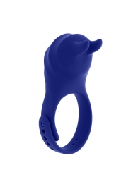 Синее эрекционное виброкольцо с клиторальной подушечкой и пультом ДУ Adjustable Fun Ring - Zero Tolerance - в Люберцах купить с доставкой