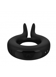 Черное эрекционное кольцо Marry Me Rechargeable Vibrating Cockring - Adrien Lastic - в Люберцах купить с доставкой
