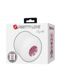 Белый сквозной мастурбатор Crystle - Baile - в Люберцах купить с доставкой