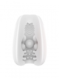 Белый мастурбатор-яйцо Bisedze - LoveStore - в Люберцах купить с доставкой