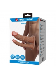 Реалистичная полая насадка на член для двойного проникновения Yairon - 17,5 см. - Baile - купить с доставкой в Люберцах