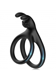 Черное эрекционное кольцо с подхватом мошонки - Boys of Toys - в Люберцах купить с доставкой
