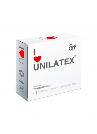 Ультратонкие презервативы Unilatex Ultra Thin - 3 шт. - Unilatex - купить с доставкой в Люберцах