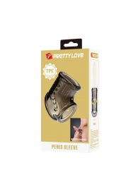 Дымчатая насадка на пенис и мошонку - Baile - в Люберцах купить с доставкой