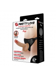 Страпон с универсальным поясом Fogg - 17,5 см. - Baile - купить с доставкой в Люберцах