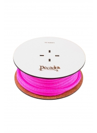 Розовая веревка для шибари на катушке - 10 м. - Pecado - купить с доставкой в Люберцах