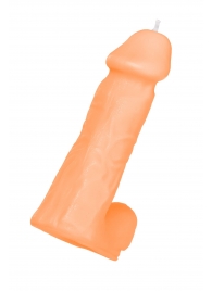 Оранжевая сувенирная свеча «Пенис» - Pecado - купить с доставкой в Люберцах