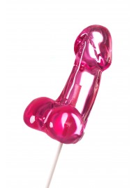 Розовый леденец в форме члена со вкусом айриш крим - 80 гр. - Sosuчki - купить с доставкой в Люберцах