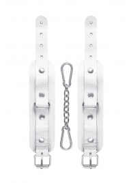 Белые узкие наручники-браслеты со скруглёнными углами - Pecado - купить с доставкой в Люберцах