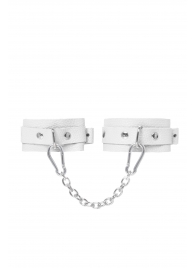 Белые мини-оковы со скруглёнными углами - Pecado - купить с доставкой в Люберцах