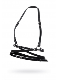 Черная кожаная портупея «Осанка» - Pecado - купить с доставкой в Люберцах