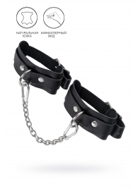 Черные мини-оковы со скруглёнными углами - Pecado - купить с доставкой в Люберцах