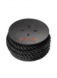 Черная веревка для шибари на катушке - 5 м. - Pecado - купить с доставкой в Люберцах