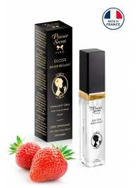 Стимулирующий блеск для губ со вкусом клубники - 7 мл. - Plaisir Secret - купить с доставкой в Люберцах