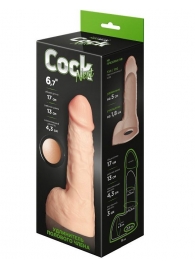 Телесный фаллоудлинитель с мошонкой Cock Next - 17 см. - LOVETOY (А-Полимер) - в Люберцах купить с доставкой