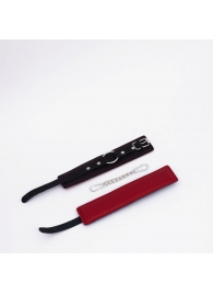 Черно-красные кожаные оковы - Crazy Handmade - купить с доставкой в Люберцах