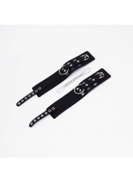 Черные кожаные оковы Sex - Crazy Handmade - купить с доставкой в Люберцах