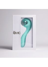 Бирюзовый вибромассажёр с деликатными токами - Youvic - купить с доставкой в Люберцах