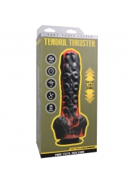 Черно-красная мини-машина на присоске Tendril Thruster - 21,6 см. - Doc Johnson - купить с доставкой в Люберцах