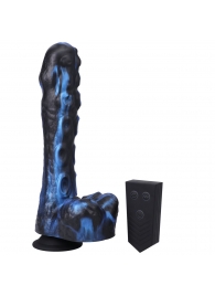 Черно-синяя мини-машина на присоске Tendril Thruster - 21,6 см. - Doc Johnson - купить с доставкой в Люберцах