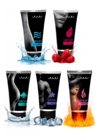 Набор из 5 лубрикантов JUJU (увлажняющий, Hot+, Long, Anal, малина) - JuJu - купить с доставкой в Люберцах