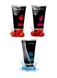 Набор из 3 лубрикантов JUJU (увлажняющий, клубника, малина) - JuJu - купить с доставкой в Люберцах