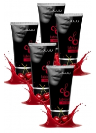 Набор из 5 съедобных лубрикантов JUJU со вкусом вишни - JuJu - купить с доставкой в Люберцах