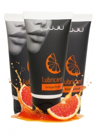 Набор из 3 съедобных лубрикантов JUJU со вкусом грейпфрута - JuJu - купить с доставкой в Люберцах