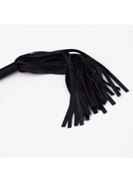 Черный кожаный флоггер - 45 см. - Crazy Handmade - купить с доставкой в Люберцах