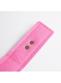 Черно-розовый ошейник с золотистой фурнитурой - Crazy Handmade - купить с доставкой в Люберцах