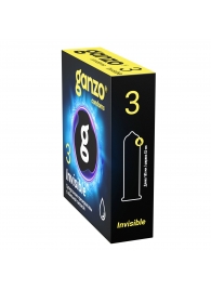 Супертонкие презервативы Ganzo Invisible - 3 шт. - Ganzo - купить с доставкой в Люберцах