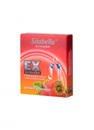 Стимулирующая насадка Sitabella Extender  Клубника - Sitabella - купить с доставкой в Люберцах