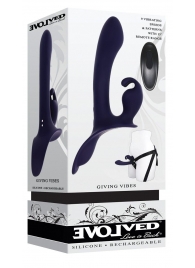 Женский страпон с вибрацией Giving Vibes - Evolved - купить с доставкой в Люберцах