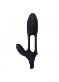 Черная насадка на пенис с вибрацией Nautilus - Zero Tolerance - в Люберцах купить с доставкой