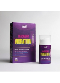 Стимулирующий гель с эффектом вибрации Blackberry Vibration - 15 мл. - INTT - купить с доставкой в Люберцах