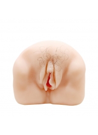 Телесный мастурбатор-вагина с оволосением и вибрацией - Baile - в Люберцах купить с доставкой