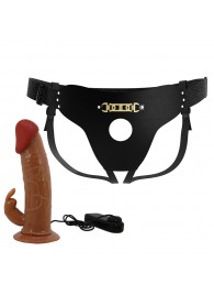 Мужской полый страпон с вибрацией Marion - Baile - купить с доставкой в Люберцах