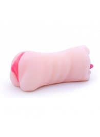 Телесный двусторонний мастурбатор - вагина и ротик - Boys of Toys - в Люберцах купить с доставкой