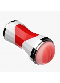 Двусторонний мастурбатор в колбе Power Grip Cup - вагина и ротик - Boys of Toys - в Люберцах купить с доставкой