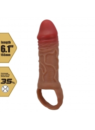 Реалистичная насадка на член Peirre - 15,5 см. - Baile - в Люберцах купить с доставкой