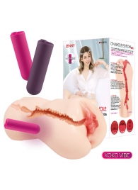 Мастурбатор-вагина с вибрацией Jenny Onahole edition 005 - KOKOS - в Люберцах купить с доставкой