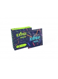 Светящиеся в темноте презервативы Expert Neon - 3 шт. - Expert - купить с доставкой в Люберцах