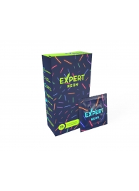 Светящиеся в темноте презервативы Expert Neon - 15 шт. - Expert - купить с доставкой в Люберцах