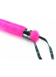 Нежная плеть с розовым мехом BDSM Light - 43 см. - БДСМ Арсенал - купить с доставкой в Люберцах