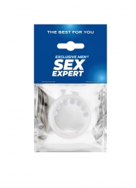 Эрекционное кольцо с мягкой стимулирующей насадкой - Sex Expert - в Люберцах купить с доставкой